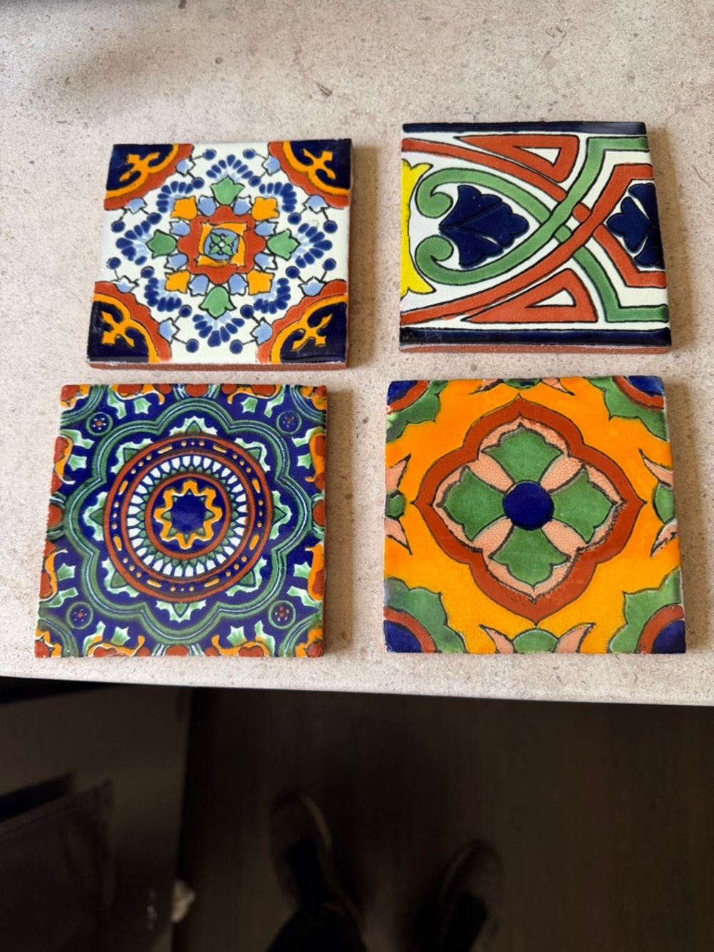 4 Gorgeous Terracotta Coasters